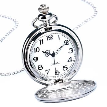 De Argint De Epocă De Aur Bărbați Femei Cuarț Ceasuri De Buzunar Steampunk Femei Cu Colier Pandantiv Ceas Cadouri Reloj De Bolsillo