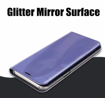 De lux Smart Mirror Caz de Telefon Pentru Samsung S10 S9 S8 S7 Edge Plus telefon Flip Cover din Piele Înapoi Caz Coque pentru Samsung S10 5G