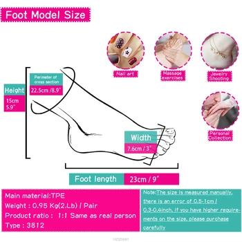 De sex feminin Adânc arc Picior Model de Manechin de Plastic Dummy Schiță Desen Șosete Pantofi Sandale de Afișare Șosete Pantofi 3812
