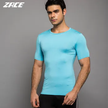 De vară pentru Bărbați Mâneci Scurte T shirt pure color T-shirt Casual Solidcolor Culturism de Îmbrăcăminte S-2XL Fitness Tricou mulat Topuri