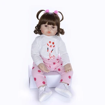 De Vânzare la cald 60 cm Silicon Moale în Viață Renaște Păpuși de Moda Realiste Papusa Printesa de Jucării pentru Copii Pentru Fete Copii Casa de Cadou de Ziua de nastere