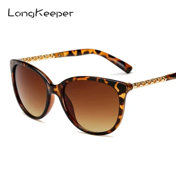 De Vânzare la cald pentru Femei Vintage Ochi de Pisica ochelari de Soare Moda Elegant Leopard Negru Ochelari de Soare Pentru Femei Doamnelor Oglindă Gafas de sol UV400