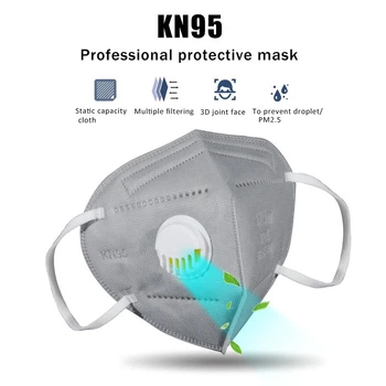 De înaltă Calitate 6 Straturi FFP3 KN95 Masti de Fata Mascarillas FFP2 Masque маска Cu Respirație Supapei de Respirat Siguranță Praf Gura Măști