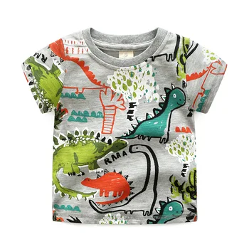 De înaltă calitate de Brand de Vara baieti girl t shirt Lumea Jurassic dinozaur Imprimare Bumbac Copii Teuri topuri Haine pentru copii îmbrăcăminte Copil
