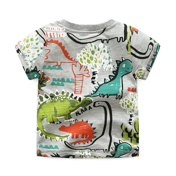 De înaltă calitate de Brand de Vara baieti girl t shirt Lumea Jurassic dinozaur Imprimare Bumbac Copii Teuri topuri Haine pentru copii îmbrăcăminte Copil