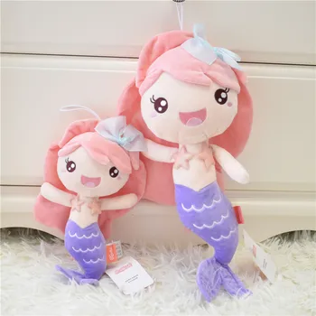 De înaltă Calitate Little Mermaid Princess Papusa Jucărie de pluș Umplute Basm Sirena Umplute de Dormit pentru copii jucării pentru Fete Ziua de nastere cadou