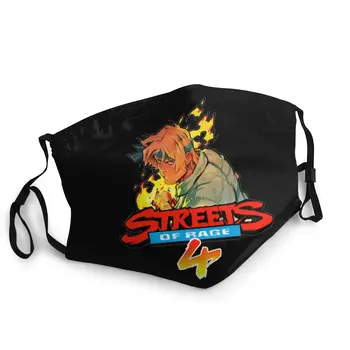 Desene Animate Streets Of Rage 4 Logo-Ul Cu Axel Reutilizabile Masca De Respirat Inabusi Anti Ceata Gura Capac Protecție