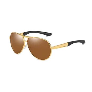 DESIGN de BRAND Polarizat ochelari de Soare Clasic Oameni de Metal UV400 ochelari de soare de sex Masculin de Conducere Ochelari de Soare Nuante Gafas Oculos De Sol hombre