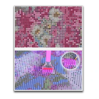 Diamant Broderie Floare de Diamant Pictura cruciulițe Orhidee DIY Cristal,Mozaic,Complet Stras Rotund,Home Decor,Artizanat Y2