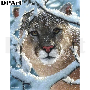 Diamant Tablou Plin Patrat/Rotund Burghiu pantera leopard 5D Daimond Broderie Cusatura Cruce Kit Mozaic Stras Imagine T060