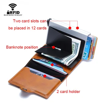 DIENQI Rfid id-ul Băncii Titularului Cardului de Călătorie Portofel Card de Credit de Afaceri Titular de Aluminiu Cardului de Metal Pungă creditcardhouder