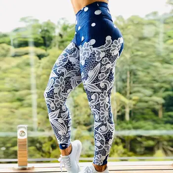 Digital 3D Tipărite Yoga Pantaloni Femei Flexibile, de Înaltă Talie Fitness Sport Plus Dimensiune Capri Pantaloni de Jogging Colanti S-XL