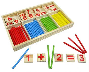 Din Lemn De Învățământ Număr De Matematică Calcula Jucărie Joc De Matematica De Puzzle Jucarii Copil Mai Devreme De Învățare De Numărare Material Pentru Copii Copii