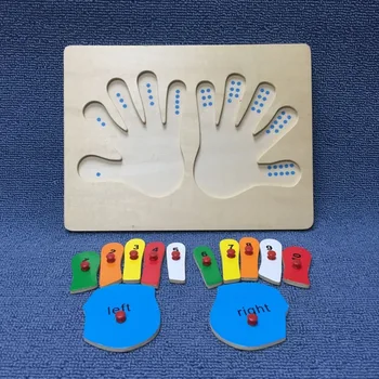 Din lemn Jucarii Montessori Math jucarii Jucarii Educative Pentru Copii Montessori Materiale juguete Degetele Conta Model de Placa de Jucărie pentru Copii