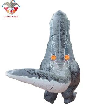 Dinozaur T REX, Velociraptor Costum Adult Copii Anime Cosplay Fantezie Gonflabile Dinozaur Raptor Costume de Halloween Pentru Femei