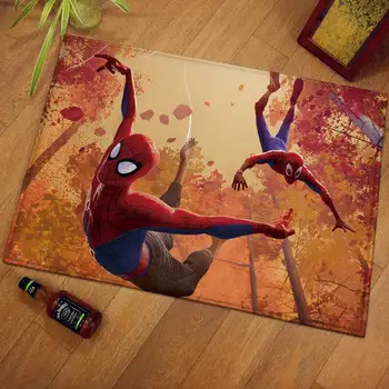 Disney, Marvel Spiderman Imprimare Covor Flanel mai Multe Modele de Covor Baie Non-alunecare Mat Decor Acasă Usa Mat