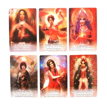 Divinul Feminin Oracle: 53-Carte de Tarot & Ghid pentru Întruchipează Dragostea