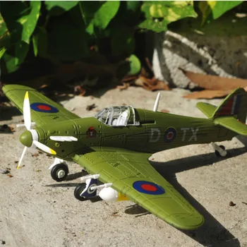 DIY Militare Spitfire Luptător Model Truse de Jucarii Pentru Copii Clădirea Adunării Avion turnat sub presiune Jucării Educative Pentru Băiatul Copii Cadou