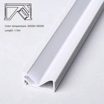 DOMNUL XRZ 1M 6.5 W SMD Polarizate Liniar LED Bar Lumini Încastrate Profil de Aluminiu Sub Cabinet de Lămpi de Iluminat Interior Pentru Bucatarie