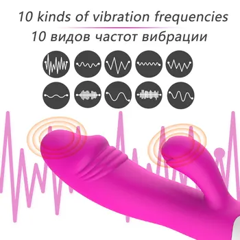 DopaMonkey cap Dublu Vibrații Jucarii Sexuale pentru Femei Masturbare Bagheta de Încărcare Clitorisul, punctul G a Stimula rabbit Vibrator vibrator