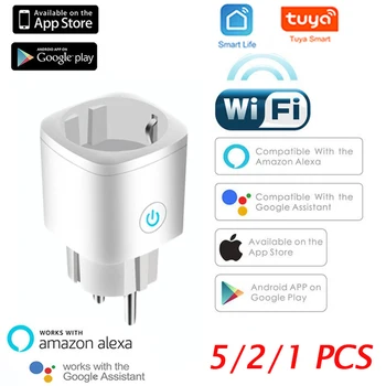 Dropship 16A UE Wifi Smart Plug Cu , Smart Home Wifi Wireless Inteligent Priză Cu Alexa de Start Google Alexa Control Vocal