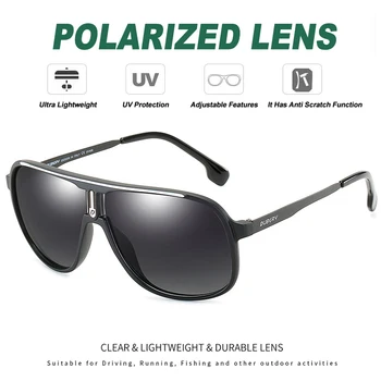 DUBERY Aviației Bărbați ochelari de Soare Retro Clasic Polarizat în aer liber, Casual, de Conducere, de Călătorie ochelari de Soare de Designer de Brand Gafas De Sol