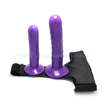 Dublu Penis artificial femeia patrunde barbatul Glont Vibrator Adult Jucărie Sexuală pentru Femei Ultra Ham Elastic Curea Pe Penis artificial Lesbiene Cupluri Sex Produsele