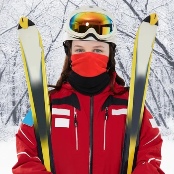 Dublu-strat de Iarnă Bandană Jumătate Față Acoperă Tub Eșarfă Masca Gaiter Gât mai Cald Drumeții, Ciclism Rula Snowboard Schi Femei Bărbați Măști