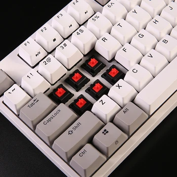 Durgod 104 taur k310 tastatură mecanică, folosind switch-uri cherry mx pbt doubleshot taste maro albastru negru rosu argintiu comutator