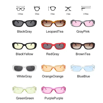 DYTYMJ Pătrat ochelari de Soare Femei Retro Brand de Lux ochelari de Soare Femei Gradient de Ochelari de Soare pentru Barbati Oglindă Oculos De Sol Feminino
