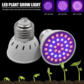 E27 Cresc de Lumină SMD2835 3W 4W 5W LED Plante Cresc Iluminat Cald Moale de Înaltă Calitate Full Spectrum Lampa Cu carcasa de Plastic 60LM/W
