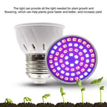 E27 Cresc de Lumină SMD2835 3W 4W 5W LED Plante Cresc Iluminat Cald Moale de Înaltă Calitate Full Spectrum Lampa Cu carcasa de Plastic 60LM/W