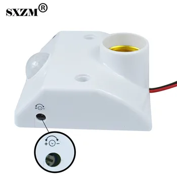 E27 Lampă de Bază Socket PIR Senzor de Mișcare Infraroșu LED-uri de Lumină Lampă Titularului Senzor de Mișcare Comutator pentru Lampa Soclu de Întrerupător