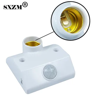 E27 Lampă de Bază Socket PIR Senzor de Mișcare Infraroșu LED-uri de Lumină Lampă Titularului Senzor de Mișcare Comutator pentru Lampa Soclu de Întrerupător