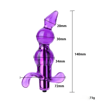 Electric Glont Vibrator De Prostata Mărgele G Spot Dop De Fund Vibratoare Anus Șirag De Mărgele Erotic Masturbare Pentru Femei, Bărbați Adulți Jucărie Sexuală