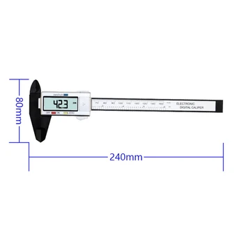 Electronic 0-150mm 6 inch ABS Digital cu Vernier, Șublere LCD Regula Pachometer Gauge Micrometru Grosime Instrument de Măsurare Tabelul Conducător