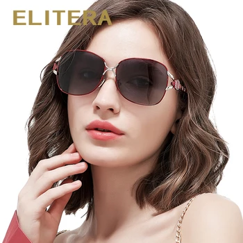 ELITERA Polarizate Fluture ochelari de Soare Acoperire Lentile Brand de Lux Femei Supradimensionat Ochelari de Soare Cu Cutie de Original gafas de sol mujer