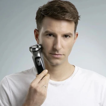 Enchen Barbati aparat de Ras Electric de Tip C USB reîncărcabilă aparat de Ras 3 lame portabil barba de tuns masina de tuns pentru perciuni