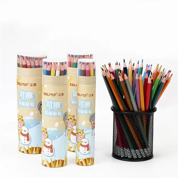 Erasable Creioane colorate, Pix cu radiera Copil vopsea de arta graffiti din Lemn, suport pentru pix, nu este ușor de a sparge