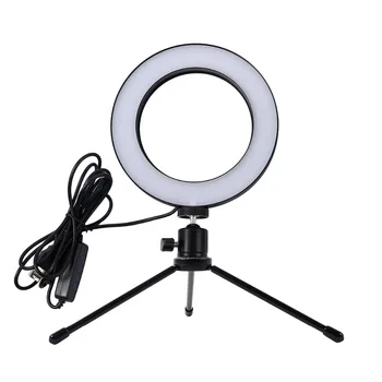 Estompat LED-uri de Studio de Lumină Inel de Camera Foto Video de Telefon de Lumină Lampă Cu Trepiede Selfie Stick Inel Umple de Lumină Pentru Canon Nikon