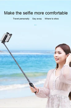 Extensibil Wireless Bluetooth Selfie Stick Trepied Portabil Cu Bluetooth De La Distanță Stabilizator Pentru IPhone Pentru Samsung, Xiaomi, Huawei