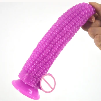 FAAK Vegetale de porumb vibrator dildo cu ventuza jucarii sexuale pentru femei mari anal plug flirt masturbari produse sex shop