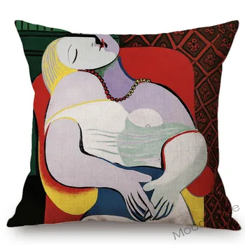Faimosul Ulei Pictura Lui Pablo Picasso Impresionism Modern Art Oglindă Vis Canapea Perna Decorativa Caz Lenjerie De Pernă Acoperă