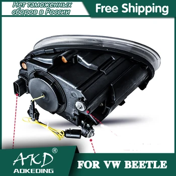 Faruri Pentru Masina VW Beetle 2013-2020 beetle DRL Day Running Light Lampa de Cap cu LED Bi Xenon Bec Lumini de Ceata Tuning Accesorii Auto