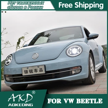 Faruri Pentru Masina VW Beetle 2013-2020 beetle DRL Day Running Light Lampa de Cap cu LED Bi Xenon Bec Lumini de Ceata Tuning Accesorii Auto