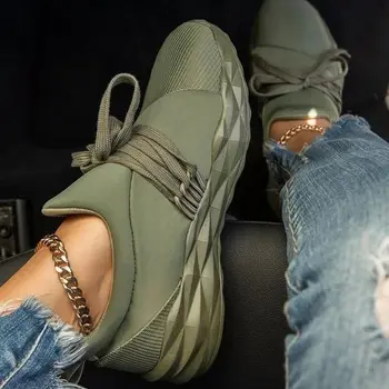 Femei Adidas Doamnelor Dantelă sus Vulcanizat Pantofi Casual Confort Respirabil Pantofi de Mers pe jos de sex Feminin Apartamente Coș Femme 2020