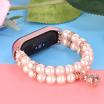 Femei brățară Brățară Pentru Xiaomi Miband 5 Curea de Metal Cristal Bijuterii Stil montre femme Wriststrap Correas De Reloj Miband 4