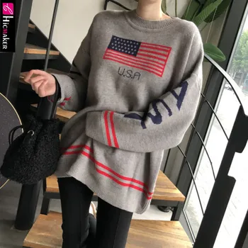 Femei cu Maneci Lungi Tricotate O-gât Stil Liber Confort pulover Pulover