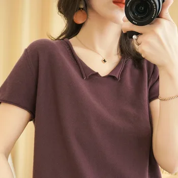 Femei topuri cu maneci lungi tricou tricou femei femei tricou Bumbac Lycra Casual Postav Solid Regulat