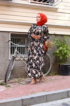 Femeile arab Hijab Rochie de Rapid de Transport maritim Clasa Întâi engleză Bumbac فساتين طويله Musulman Abaya امرأة اللباس Rochii Lungi de Moda